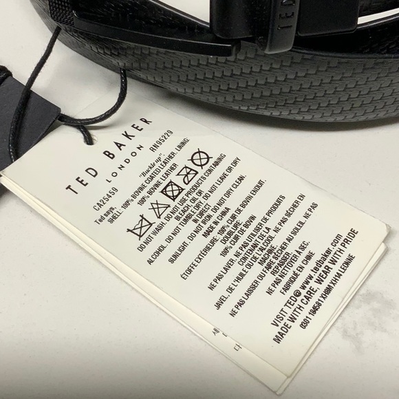 Ted Baker Carbon fiber reversible belt- 42 - Picture 4 of 6